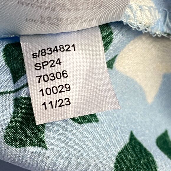 Ann Taylor 2024 Floral Tile Kimono Satin Cardigan Women's Size Large - Picture 7 of 9